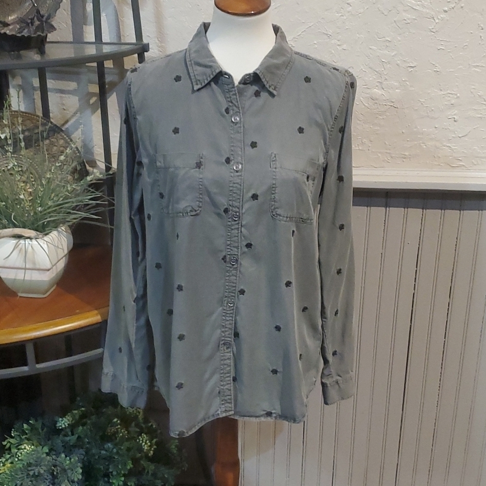 Dear John* Button-down Blouse